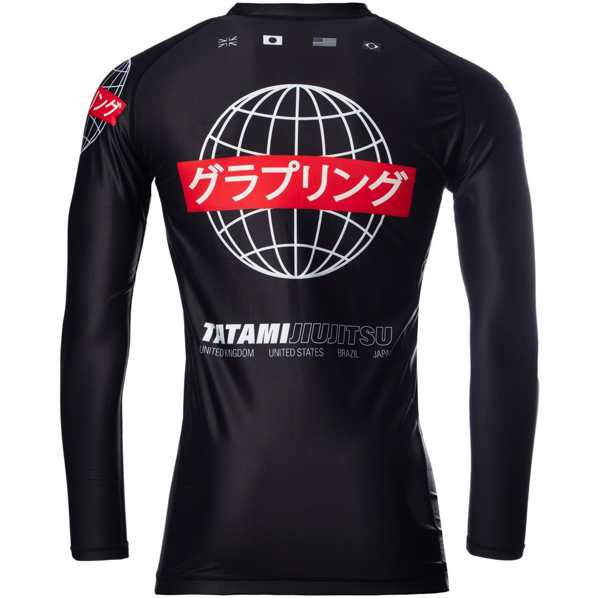 Tatami Fightwear Global Long Sleeve Rashguard - Black - Forza Sports