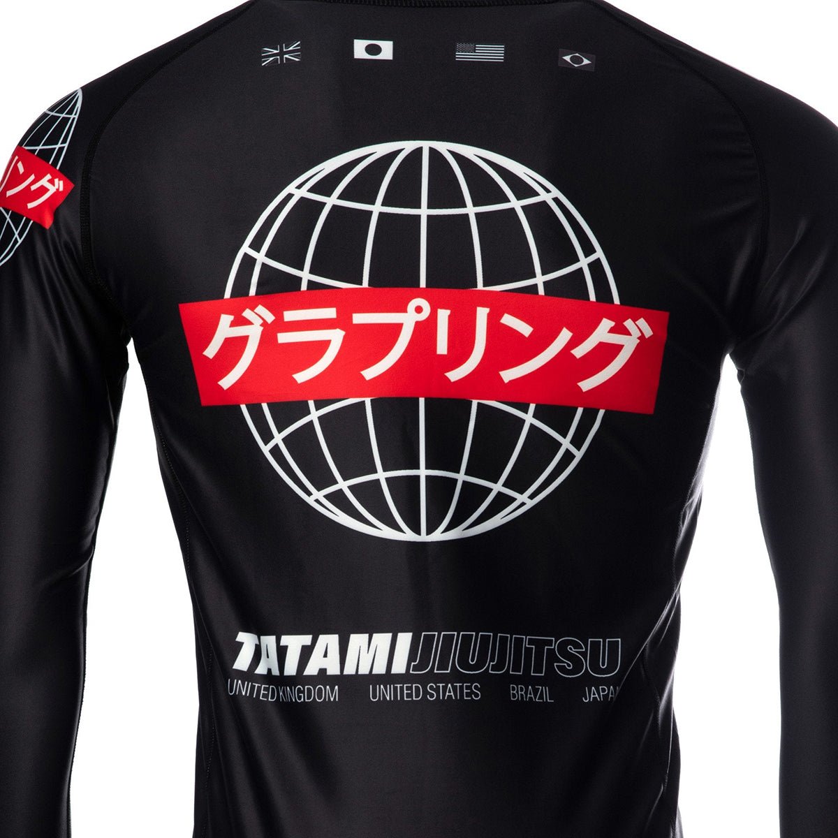 Tatami Fightwear Global Long Sleeve Rashguard - Black - Forza Sports
