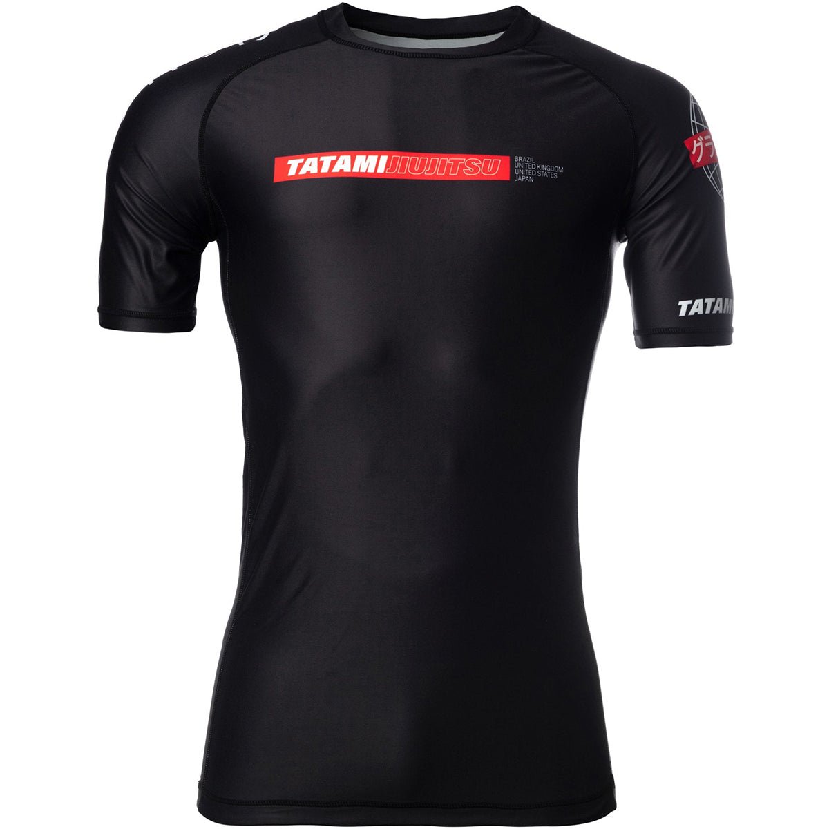 Tatami Fightwear Global Short Sleeve Rashguard - Black - Forza Sports