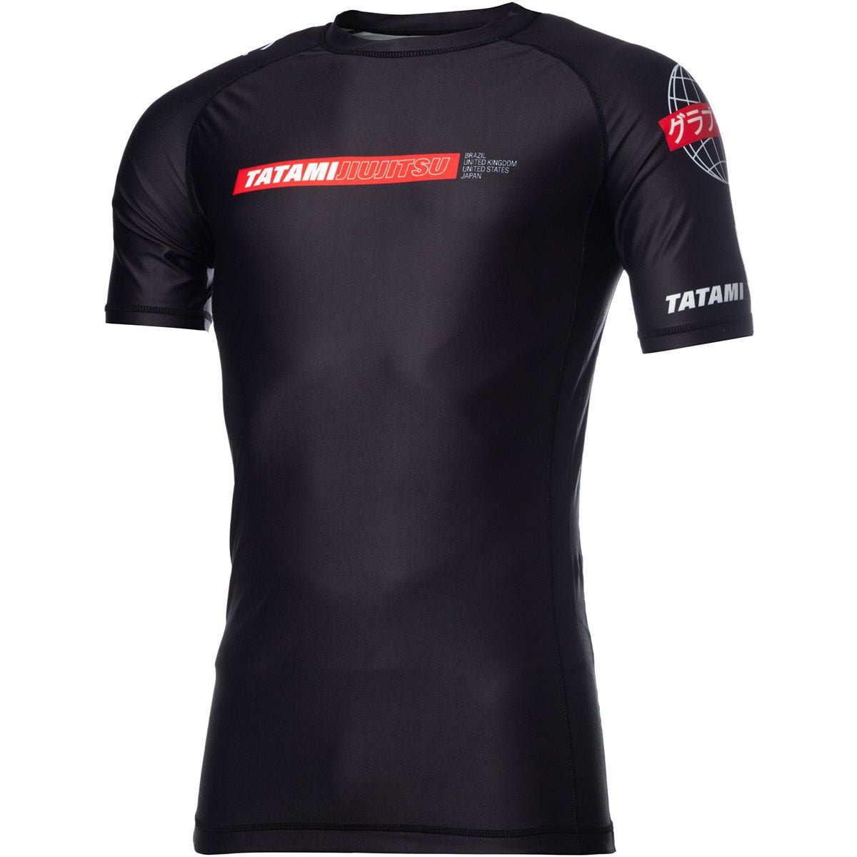 Tatami Fightwear Global Short Sleeve Rashguard - Black - Forza Sports
