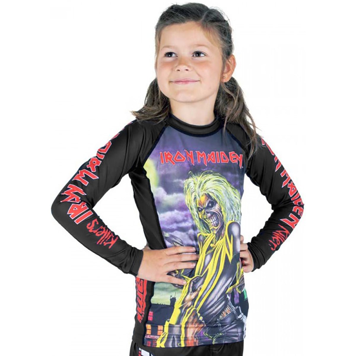 Tatami Kid's x Iron Maiden Killers Long Sleeve BJJ Rashguard - Black - Forza Sports