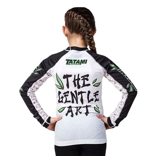 Tatami Fightwear Kids Gentle Panda Rashguard - White/Black - Forza Sports