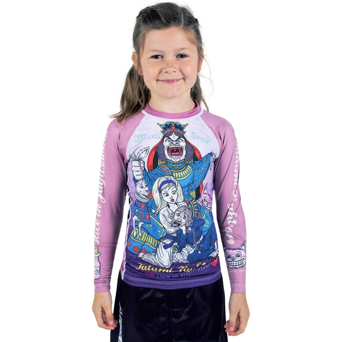 Tatami Kids Meerkatsu Alice in Jiu - Jitsu Land Long Sleeve BJJ Rashguard - Forza Sports