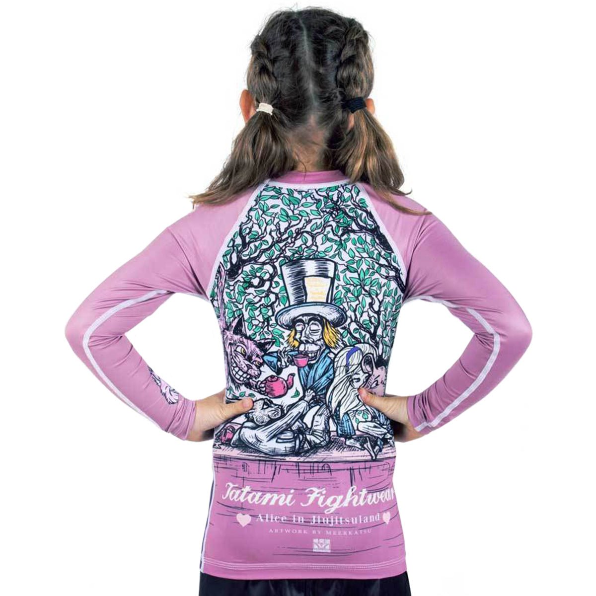 Tatami Kids Meerkatsu Alice in Jiu - Jitsu Land Long Sleeve BJJ Rashguard - Forza Sports