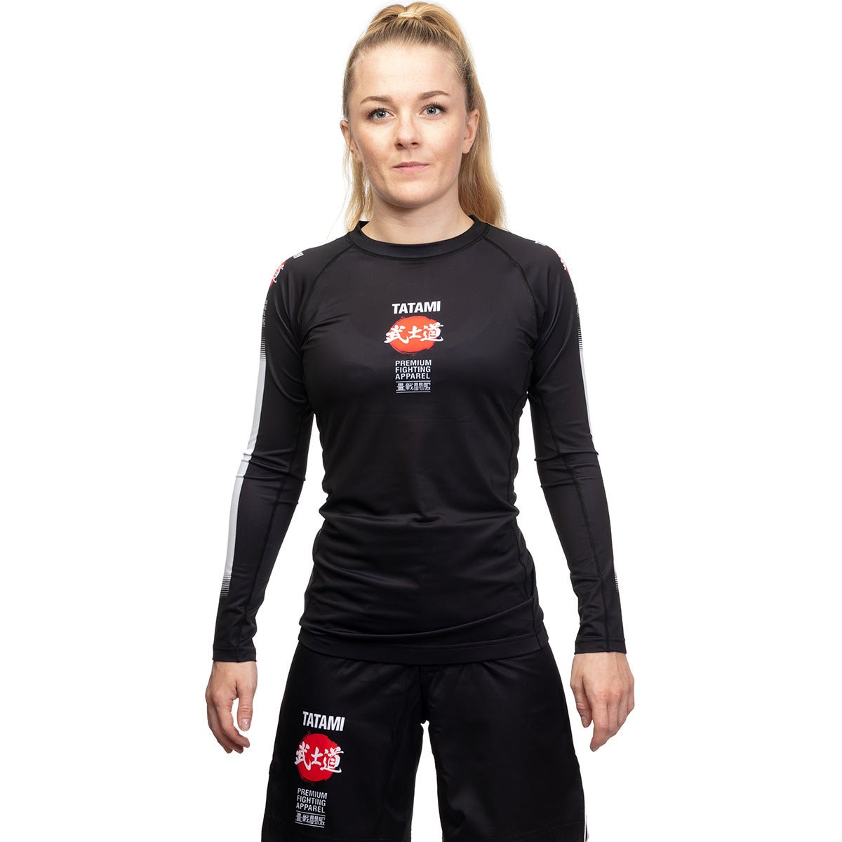 Tatami Fightwear Women's Bushido Long Sleeve Rashguard - Black - Forza Sports