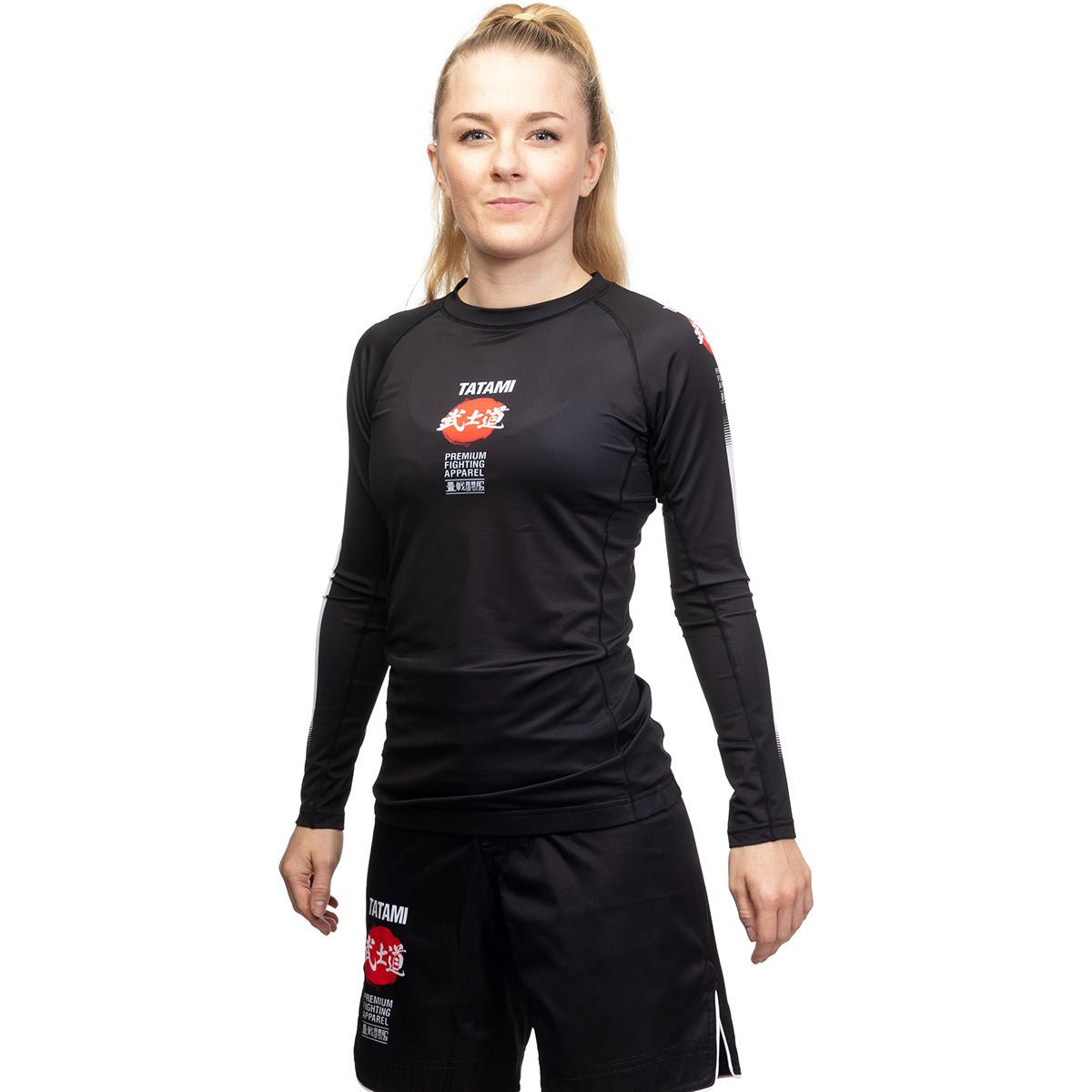 Tatami Fightwear Women's Bushido Long Sleeve Rashguard - Black - Forza Sports