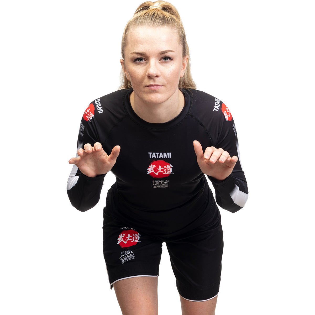 Tatami Fightwear Women's Bushido Long Sleeve Rashguard - Black - Forza Sports
