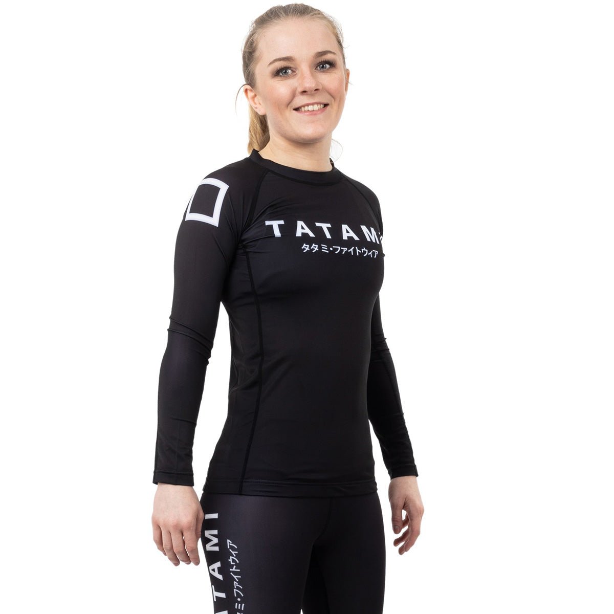 Tatami Fightwear Women's Katakana Long Sleeve Rashguard - Black - Forza Sports