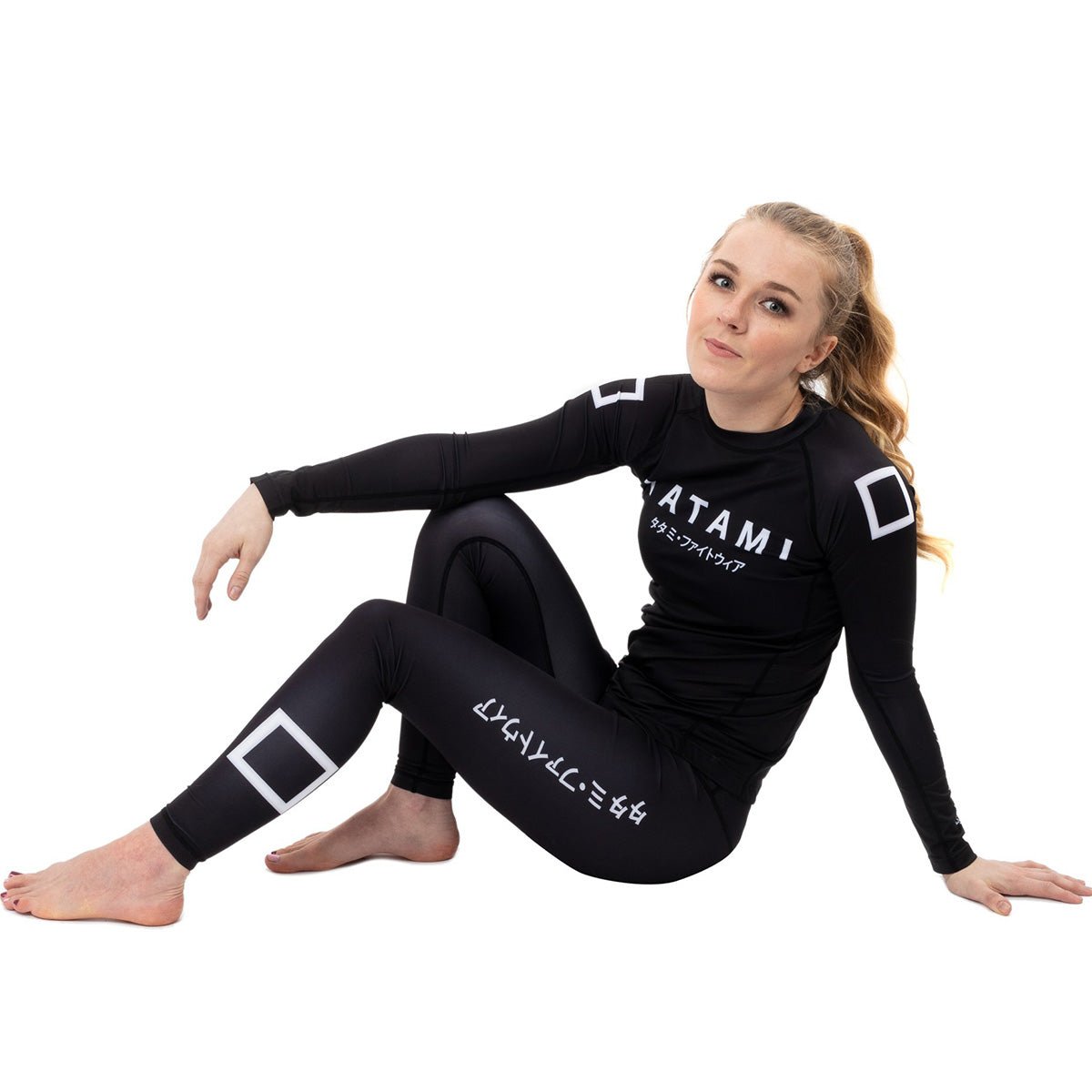 Tatami Fightwear Women's Katakana Long Sleeve Rashguard - Black - Forza Sports