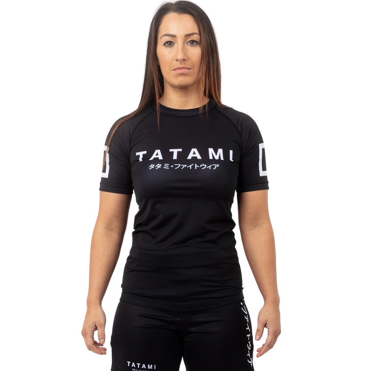 Tatami Fightwear Women's Katakana Short Sleeve Rashguard - Black - Forza Sports