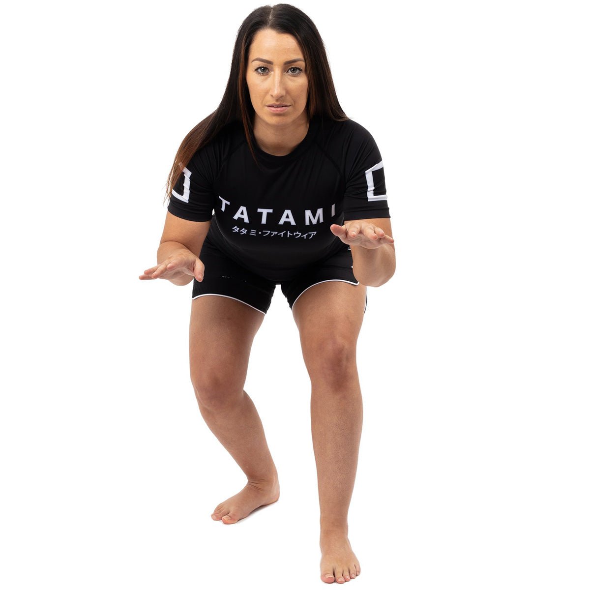 Tatami Fightwear Women's Katakana Short Sleeve Rashguard - Black - Forza Sports