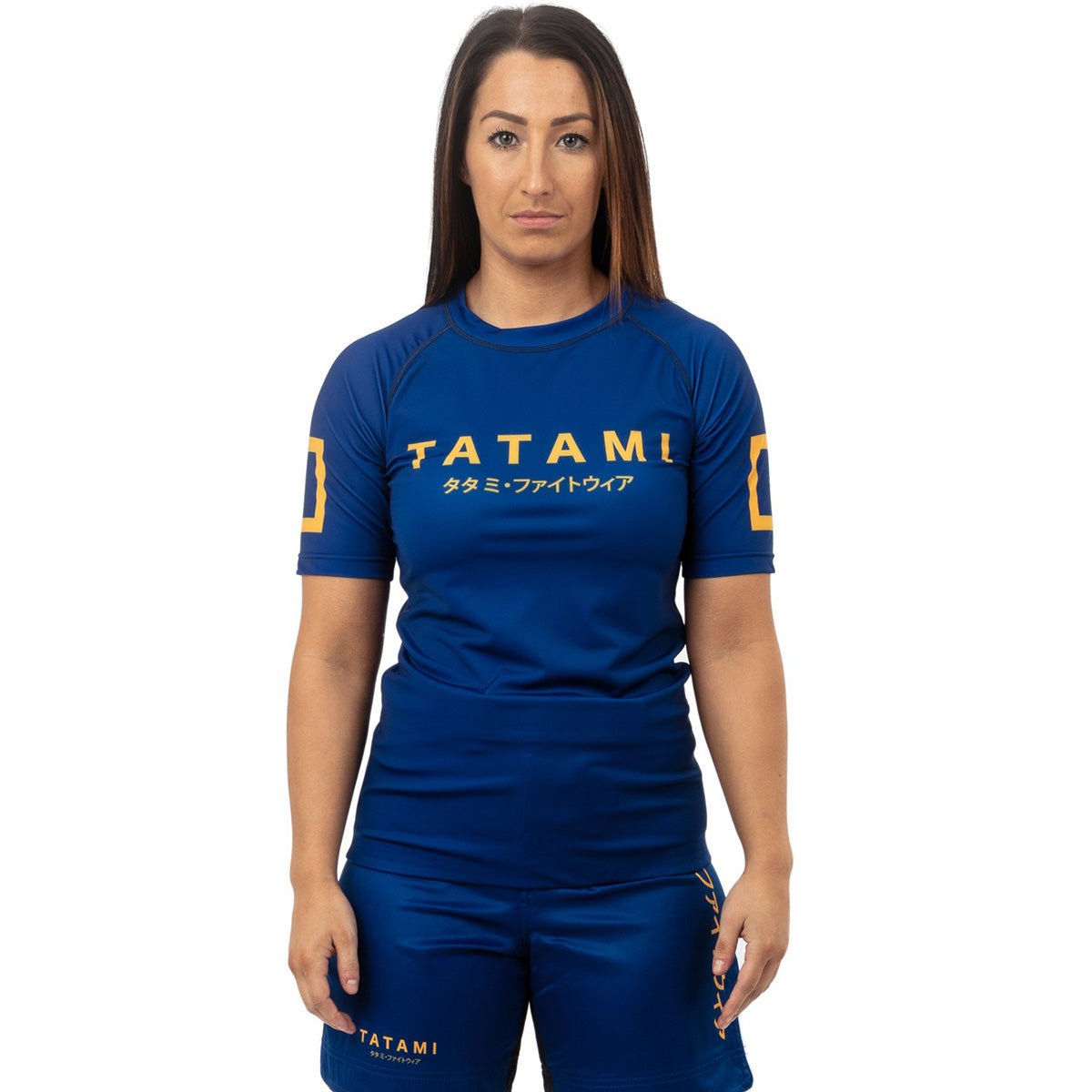 Tatami Fightwear Women's Katakana Short Sleeve Rashguard - Navy - Forza Sports