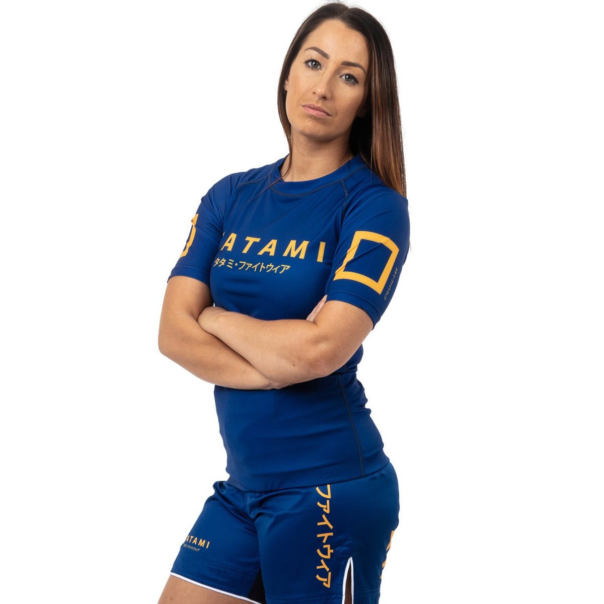Tatami Fightwear Women's Katakana Short Sleeve Rashguard - Navy - Forza Sports