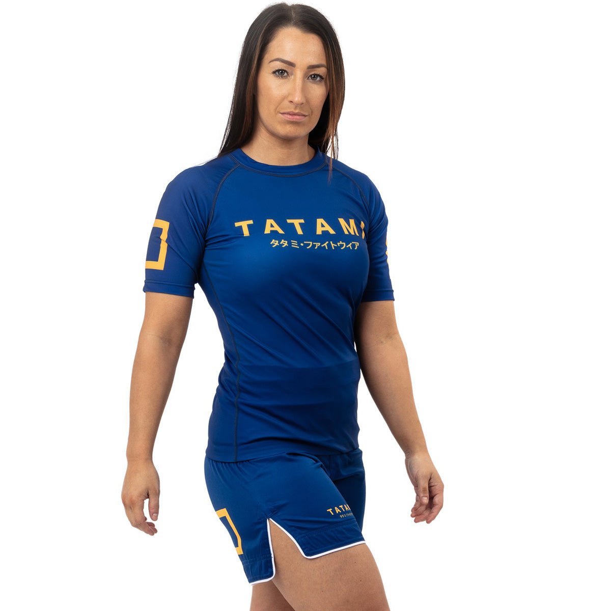 Tatami Fightwear Women's Katakana Short Sleeve Rashguard - Navy - Forza Sports