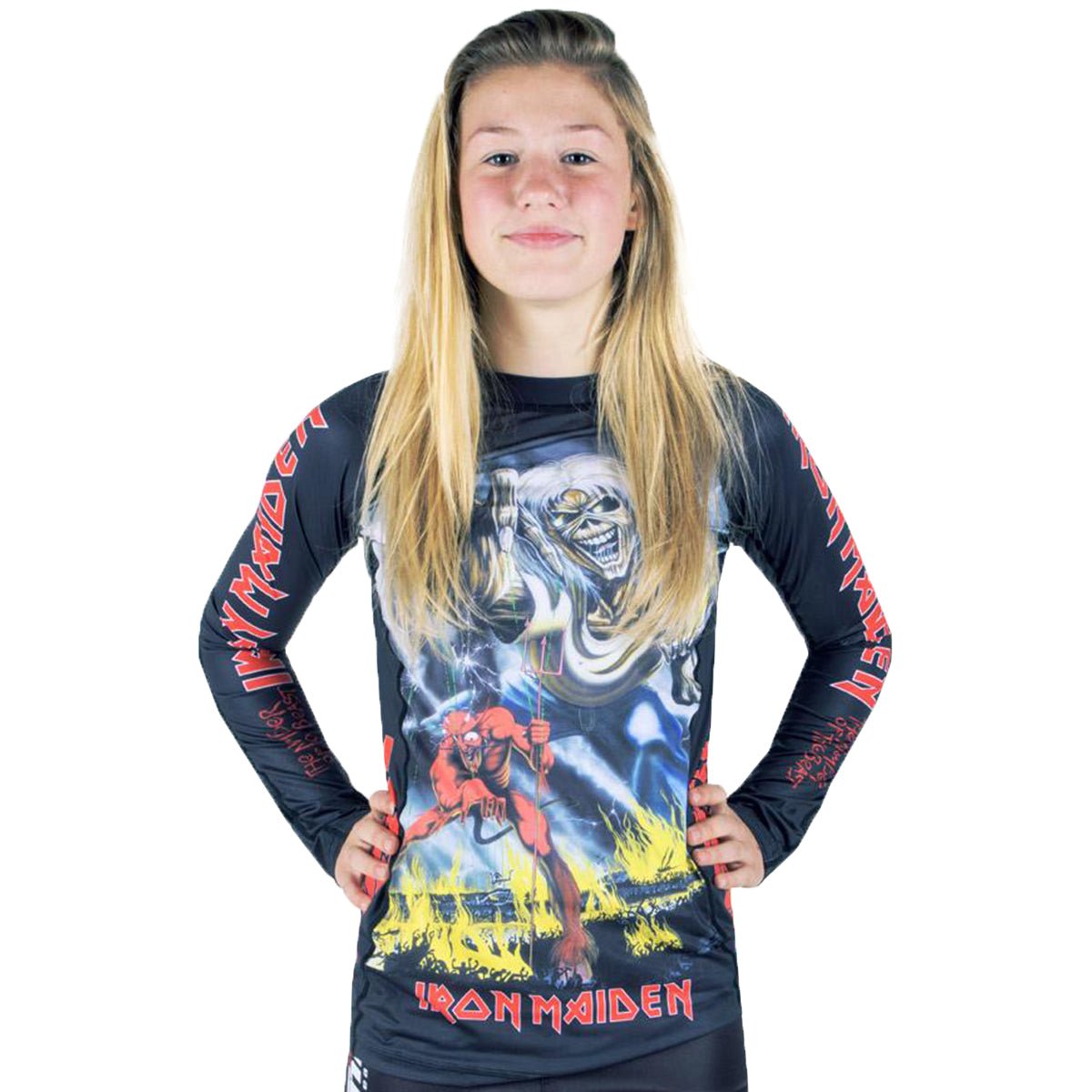 Tatami Fightwear x Iron Maiden Ladies Number of the Beast Long Sleeve Rashguard - Forza Sports