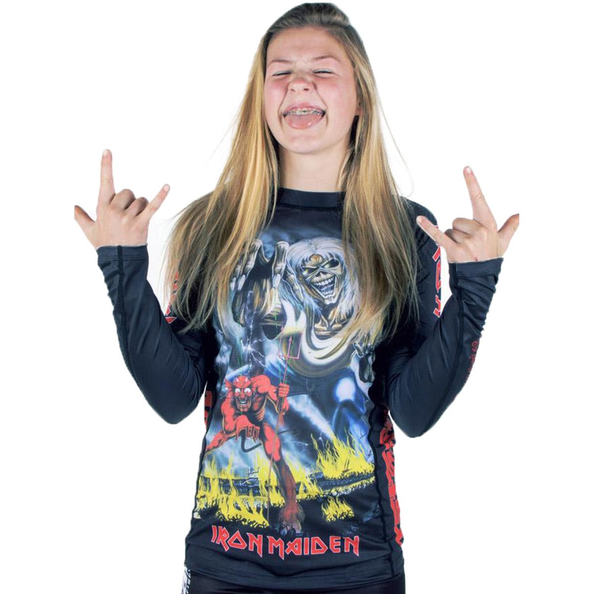 Tatami Fightwear x Iron Maiden Ladies Number of the Beast Long Sleeve Rashguard - Forza Sports