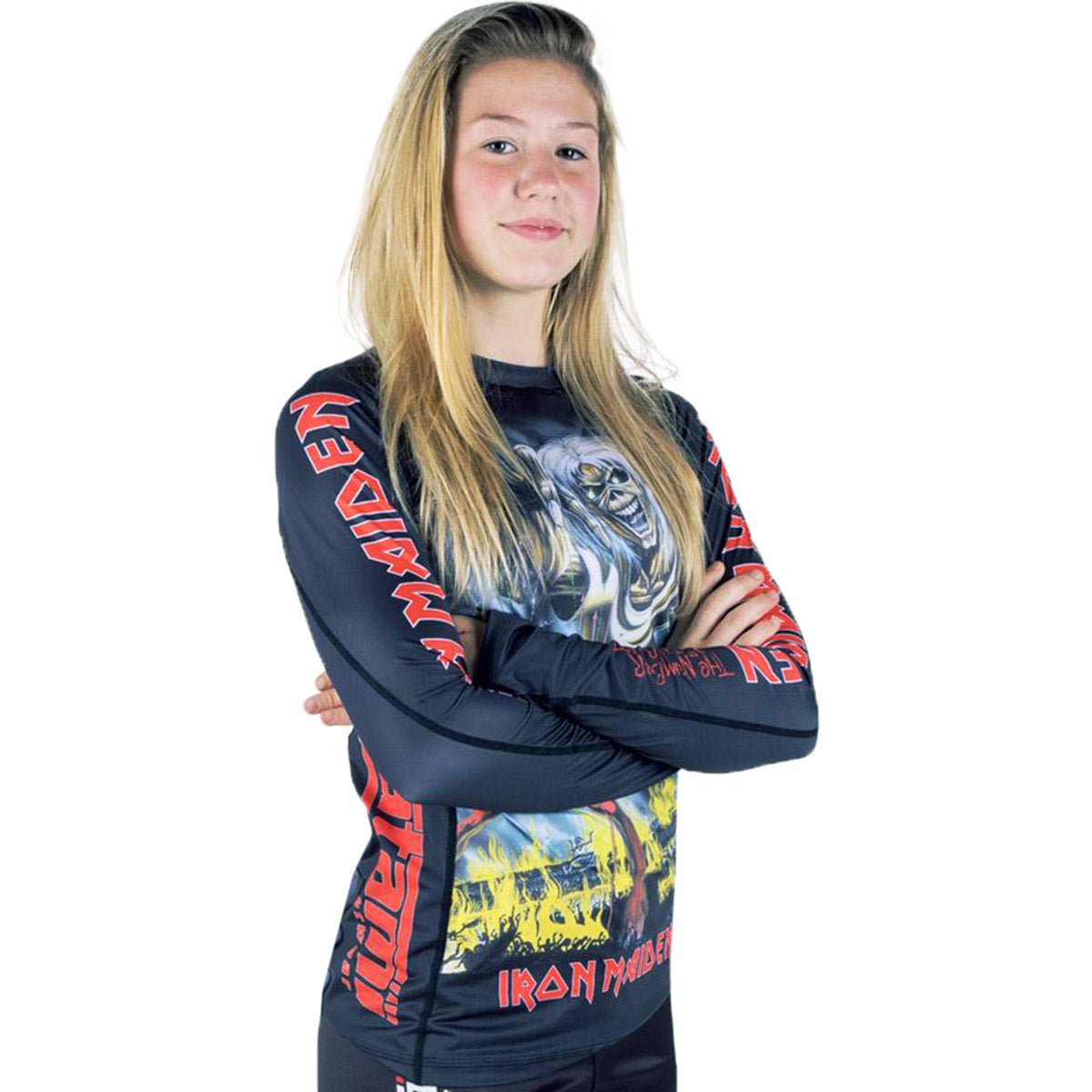 Tatami Fightwear x Iron Maiden Ladies Number of the Beast Long Sleeve Rashguard - Forza Sports