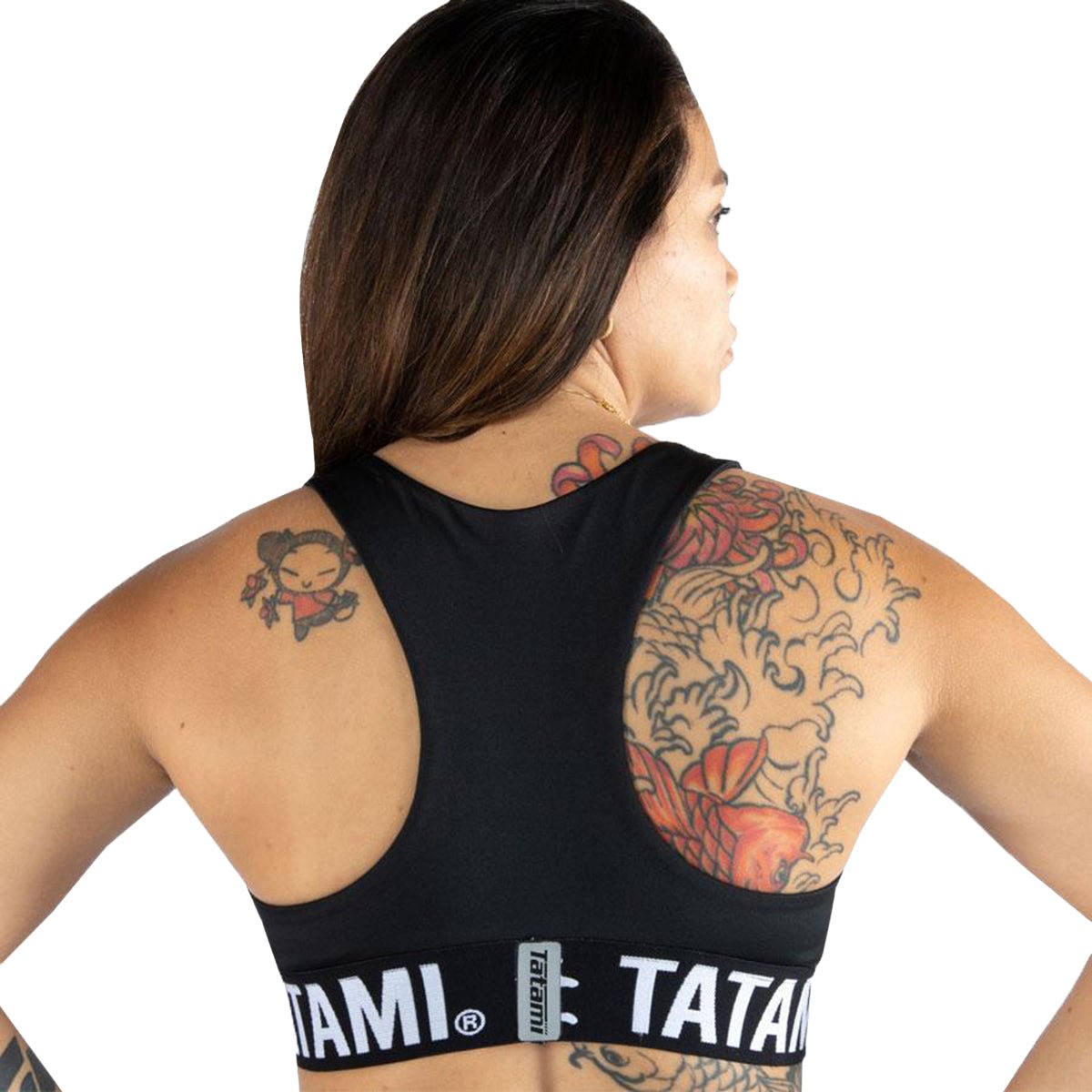 Tatami Fightwear Black Minimal Sports Bra - Black - Forza Sports