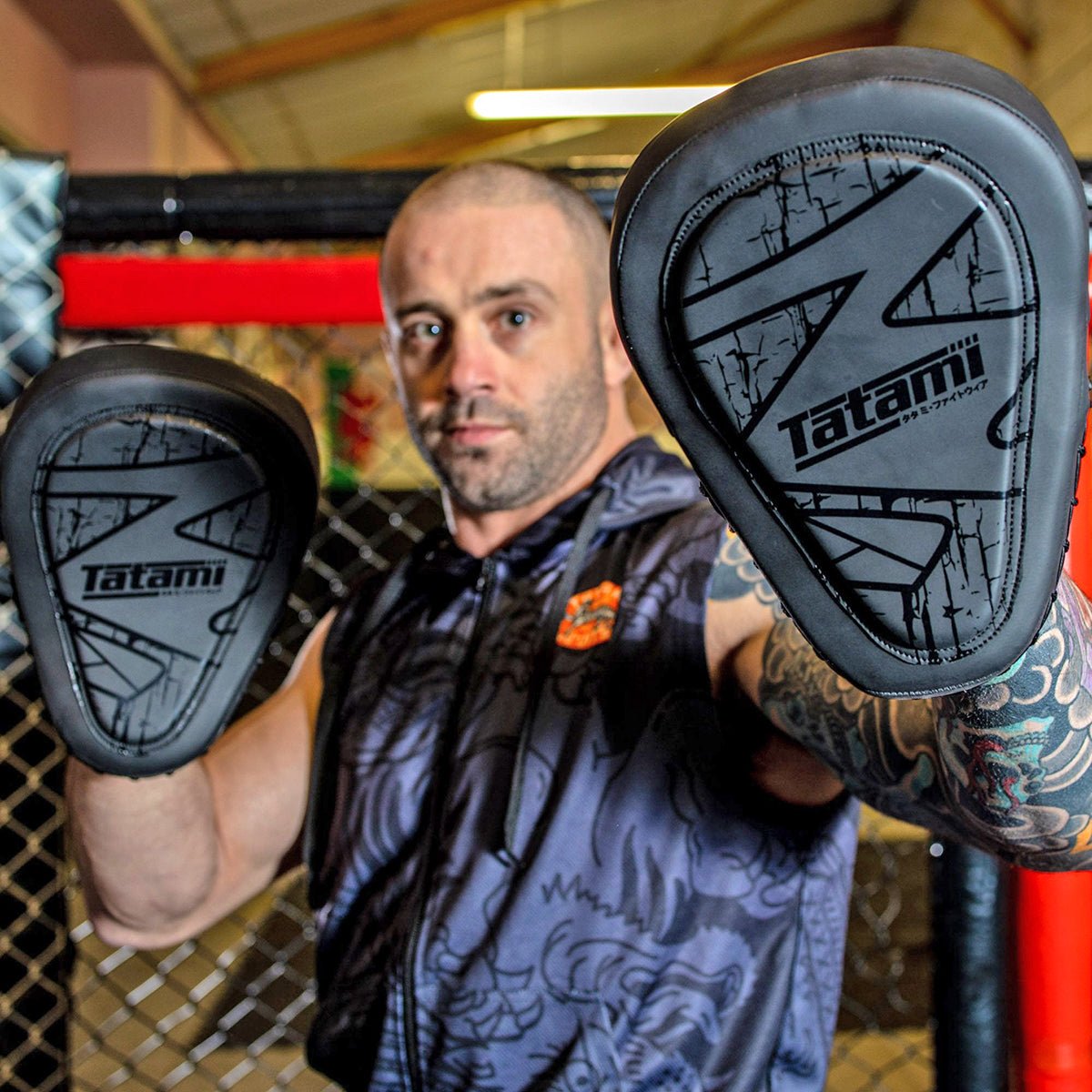 Tatami Fightwear Obsidian Boxing and MMA Focus Mitts - Black - Forza Sports