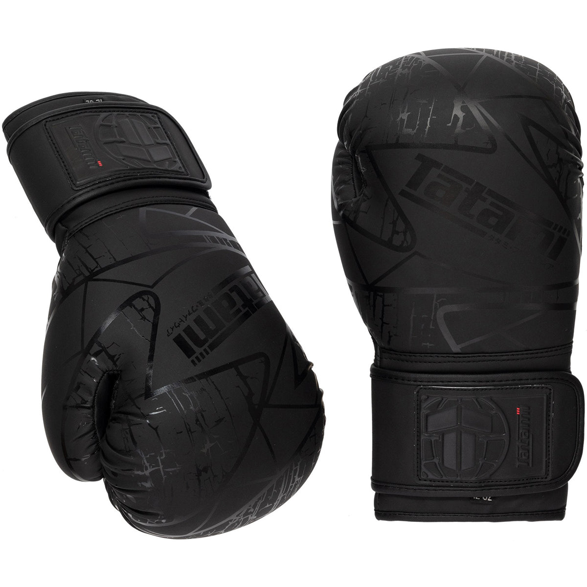 Tatami Fightwear Obsidian Hook and Loop Training Boxing Gloves - Black - Forza Sports
