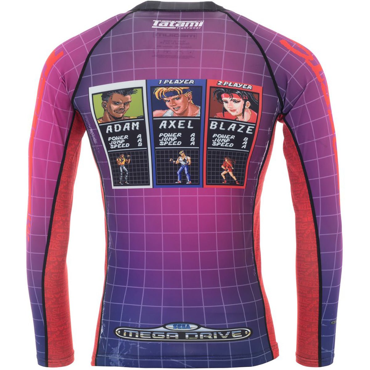 Tatami Fightwear Sega Streets Of Rage Long Sleeve BJJ Rashguard - Forza Sports