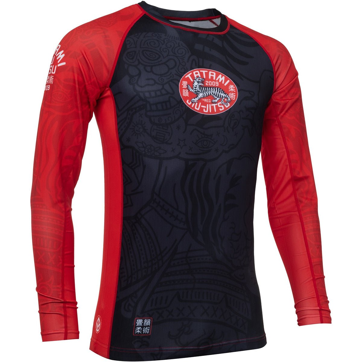 Tatami Fightwear Takedown Tiger Eco Tech Recycled Long Sleeve Rashguard - Black - Forza Sports