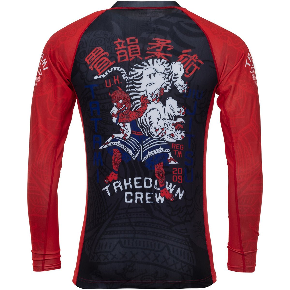 Tatami Fightwear Takedown Tiger Eco Tech Recycled Long Sleeve Rashguard - Black - Forza Sports