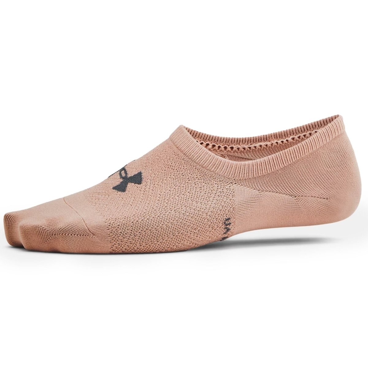 Under Armour Women's Breathe Lite Ultra Low Liner Socks 3 Pack - Blushing Beige/White/Castlerock - Small - Forza Sports