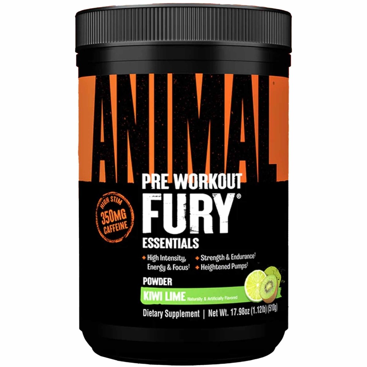 Universal Nutrition Animal Fury Pre Workout Powder - Kiwi Lime - 30 Servings - Forza Sports