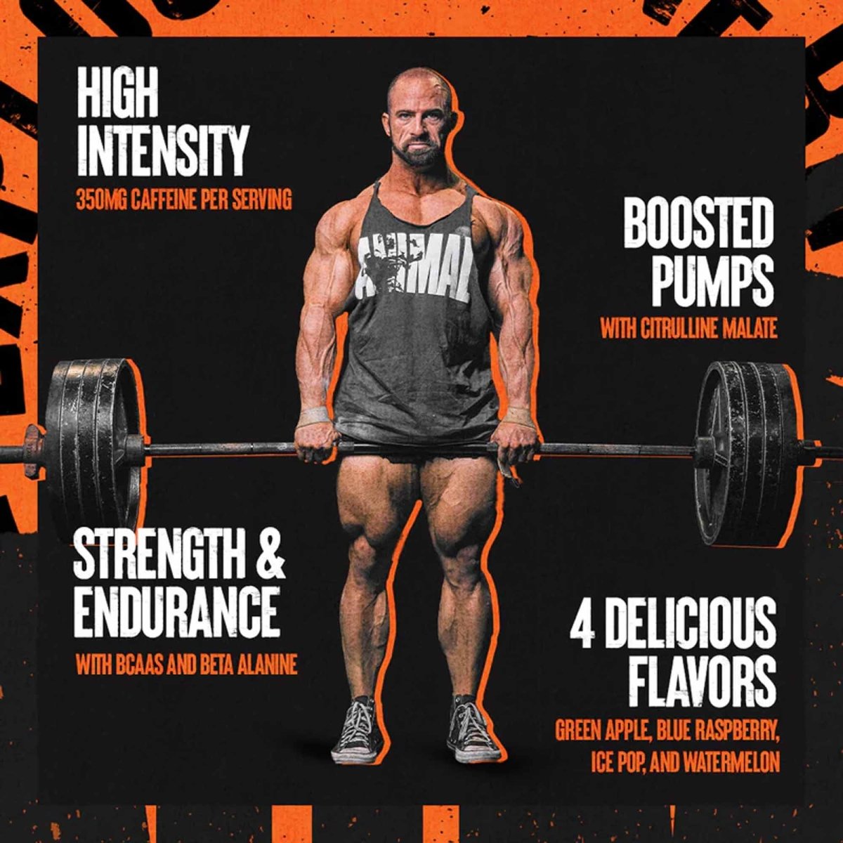 Universal Nutrition Animal Fury Pre Workout Powder - Kiwi Lime - 30 Servings - Forza Sports