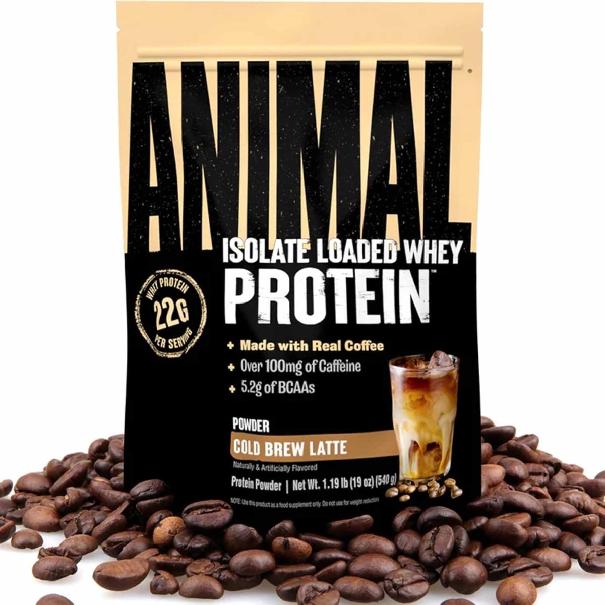 Universal Nutrition Animal Isolate Loaded Whey Protien - Cold Brew Latte - 18 Servings - Forza Sports