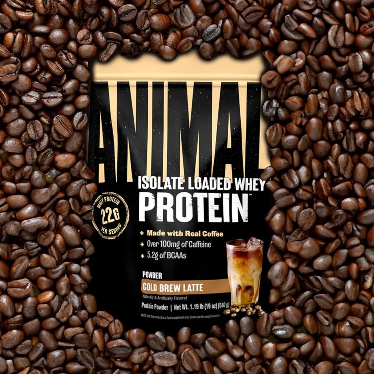 Universal Nutrition Animal Isolate Loaded Whey Protien - Cold Brew Latte - 18 Servings - Forza Sports