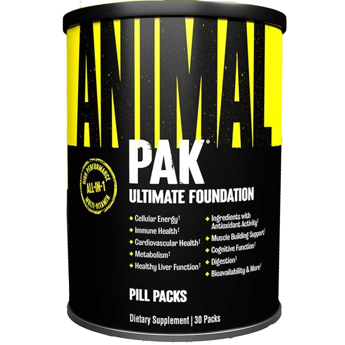 Universal Nutrition Animal Pak Multi - vitamins, Available in 15, 30, and 44 packs - Forza Sports