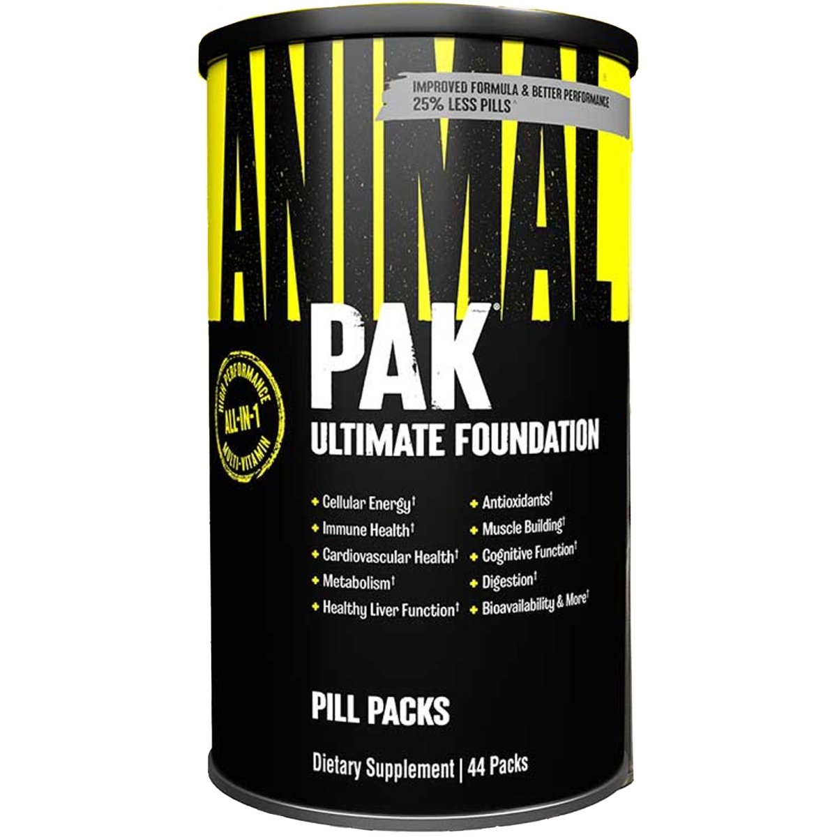 Universal Nutrition Animal Pak Multi-vitamins, Available in 15, 30, and 44 packs - Forza Sports