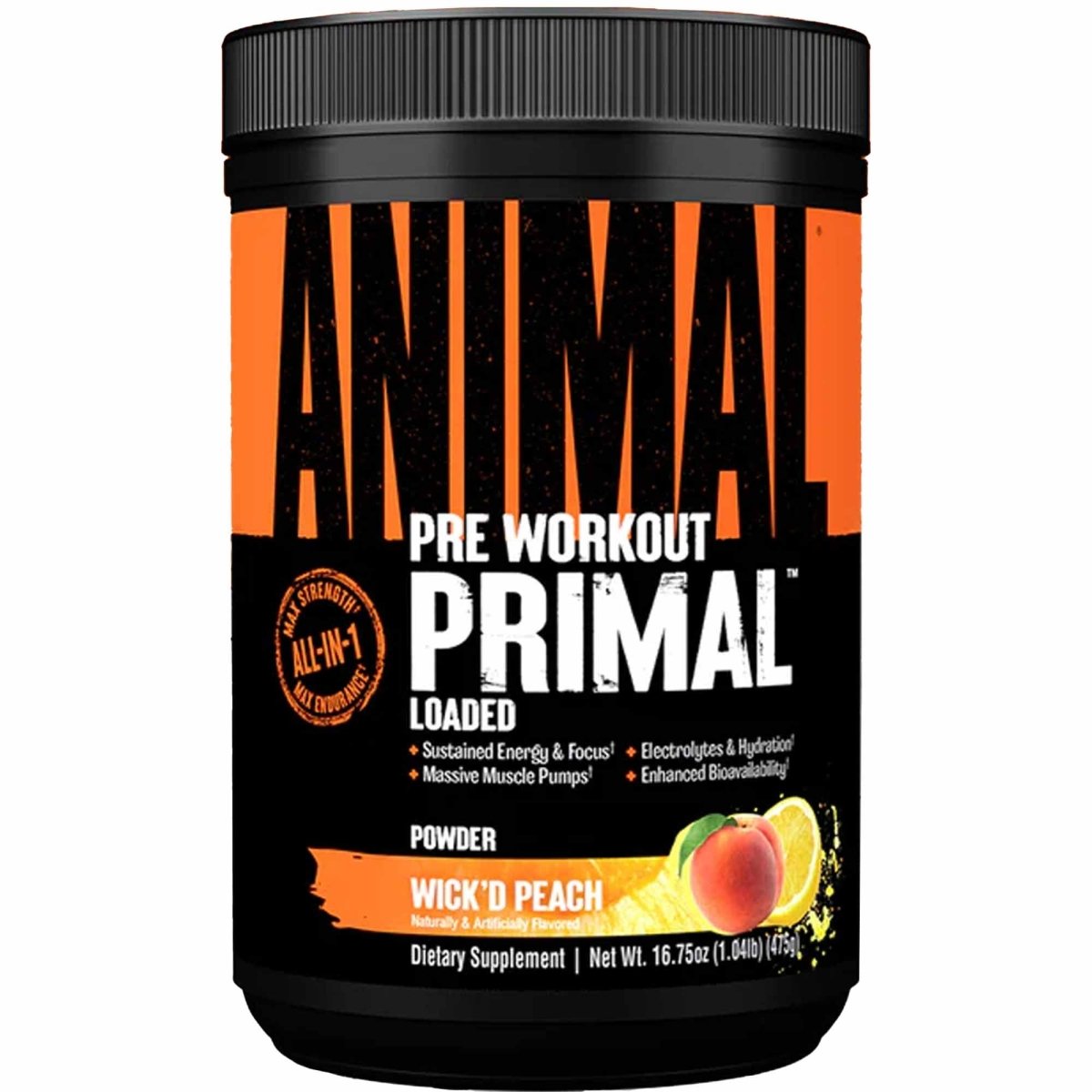 Universal Nutrition Animal Primal Pre - Workout Powder Supplement - 25 Servings - Forza Sports