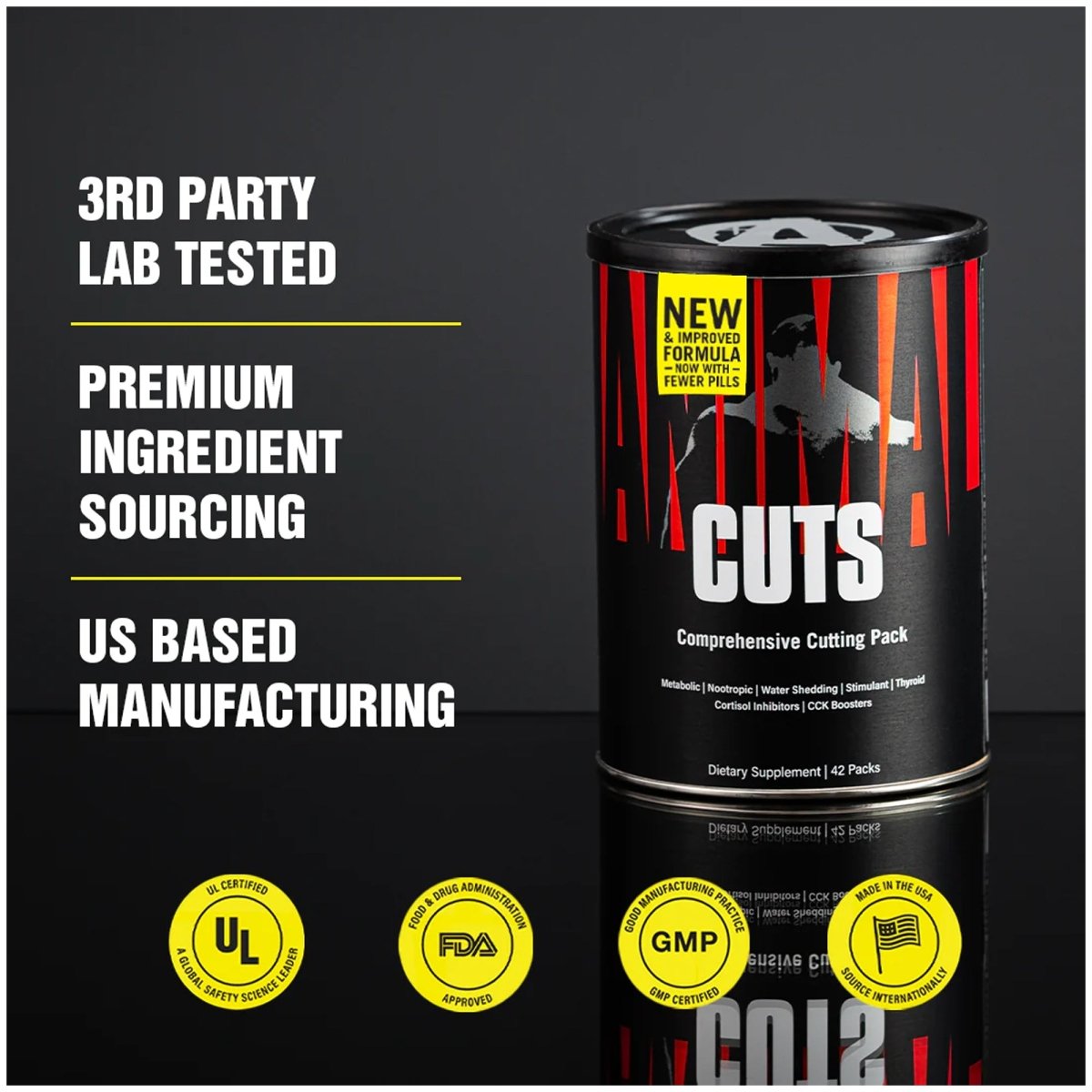 Universal Nutrition Animal Cuts Dietary Supplement - 42 Packs - Forza Sports