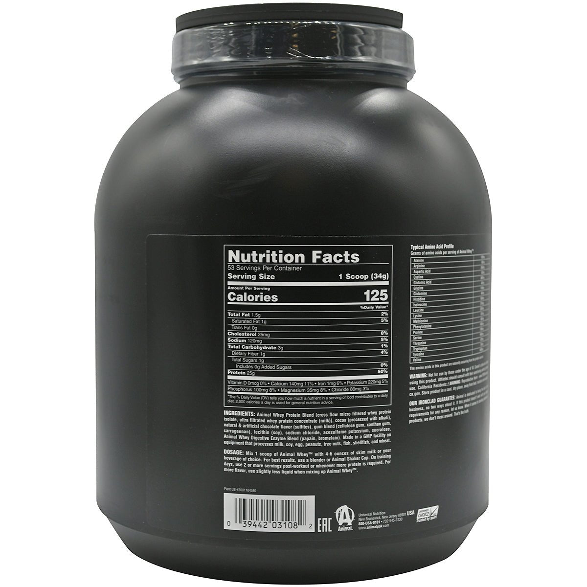 Universal Nutrition Animal Whey - 54 Servings - Chocolate - Forza Sports