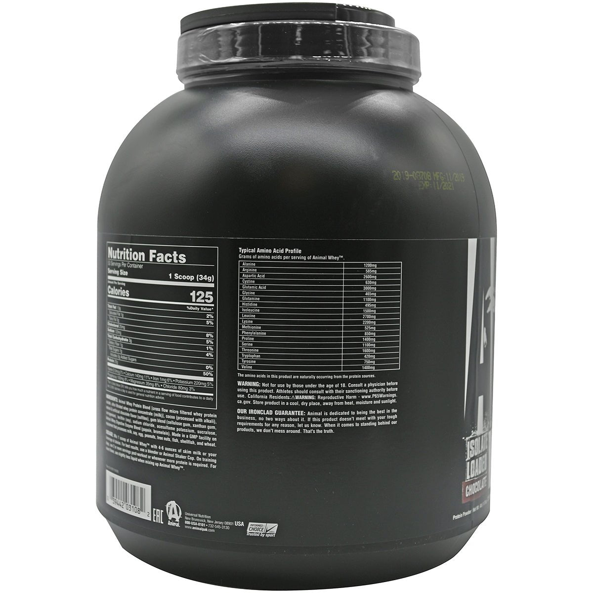 Universal Nutrition Animal Whey - 54 Servings - Chocolate - Forza Sports