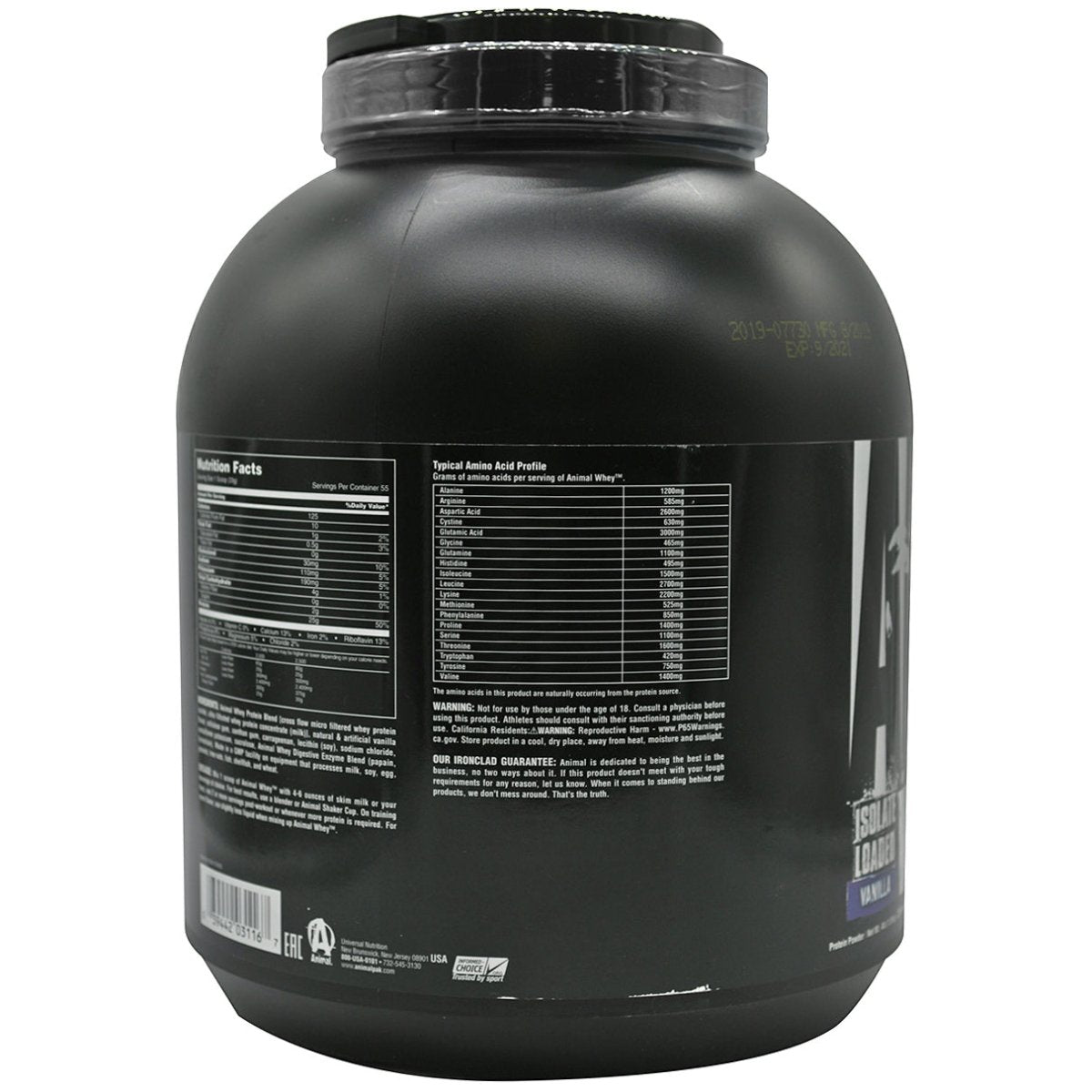 Universal Nutrition Animal Whey Dietary Supplement - 54 Servings - Forza Sports