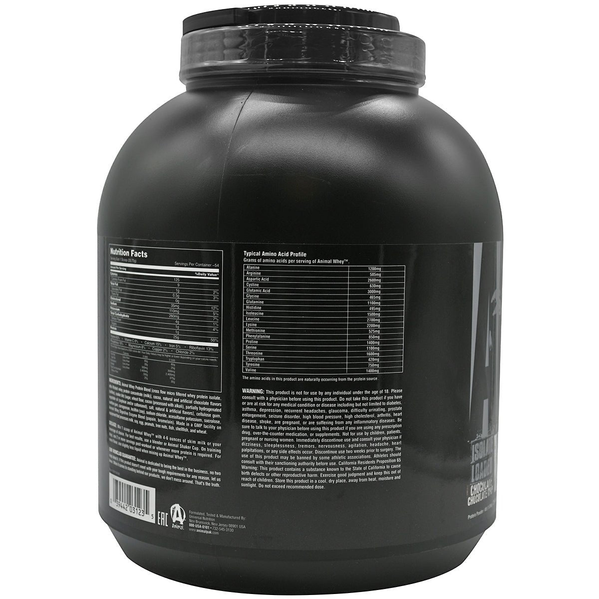 Universal Nutrition Animal Whey - 54 Servings - Chocolate Chocolate Chip - Forza Sports