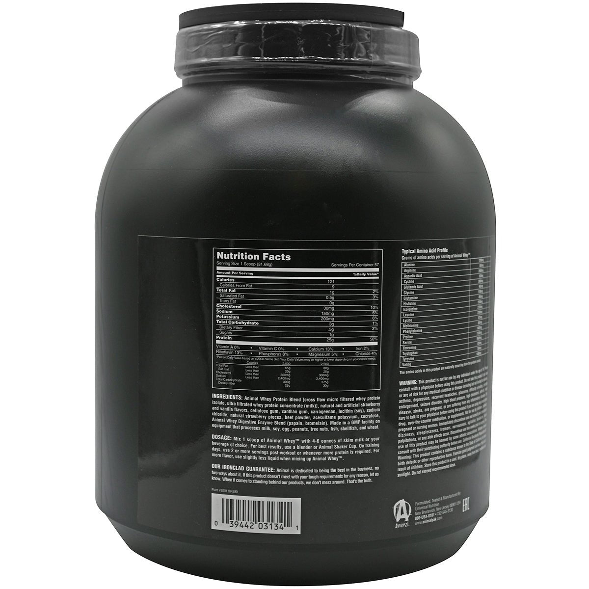 Universal Nutrition Animal Whey Dietary Supplement - 54 Servings - Forza Sports