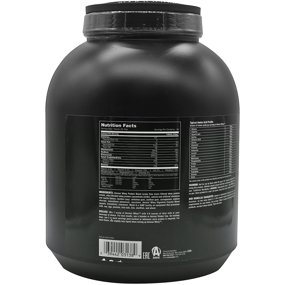 Universal Nutrition Animal Whey - 54 Servings - Frosted Cinnamon Bun - Forza Sports