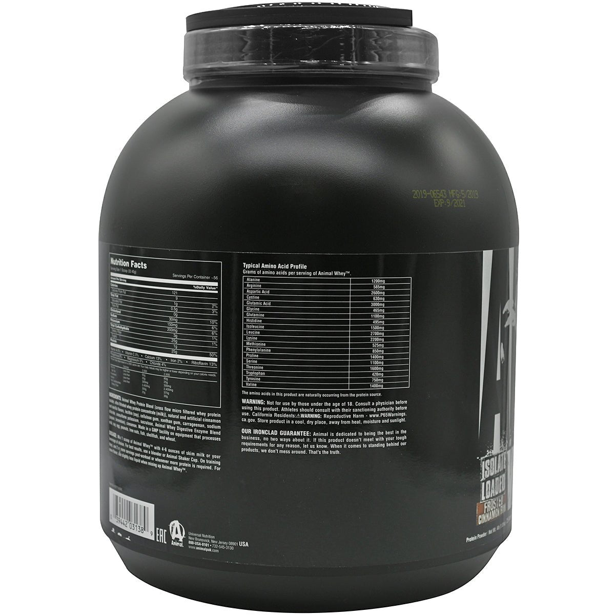 Universal Nutrition Animal Whey - 54 Servings - Frosted Cinnamon Bun - Forza Sports