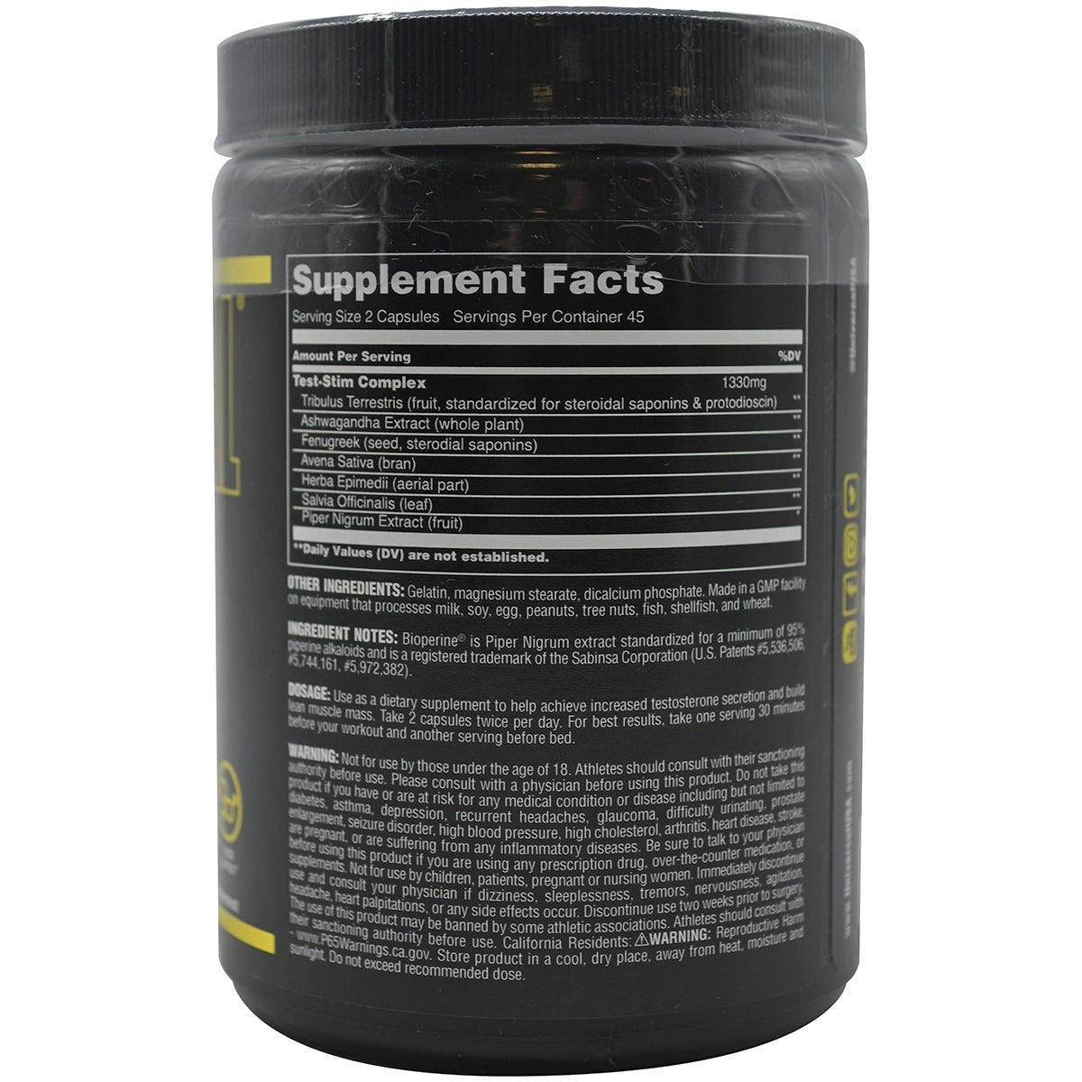 Universal Nutrition N1 - T Dietary Supplement - 90 Capsules - Forza Sports