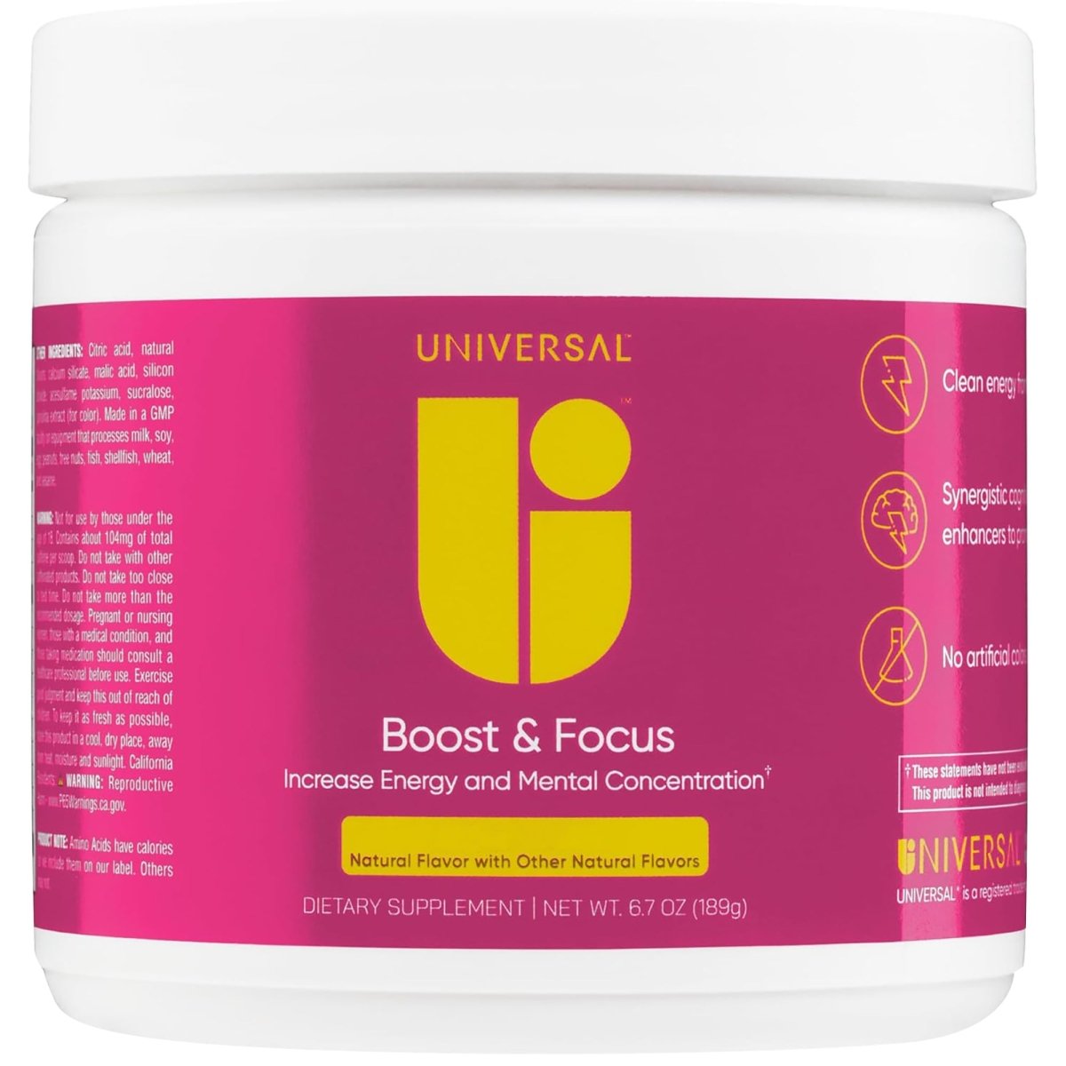 Universal Boost and Focus Powder Dietary Supplement - Forza Sports