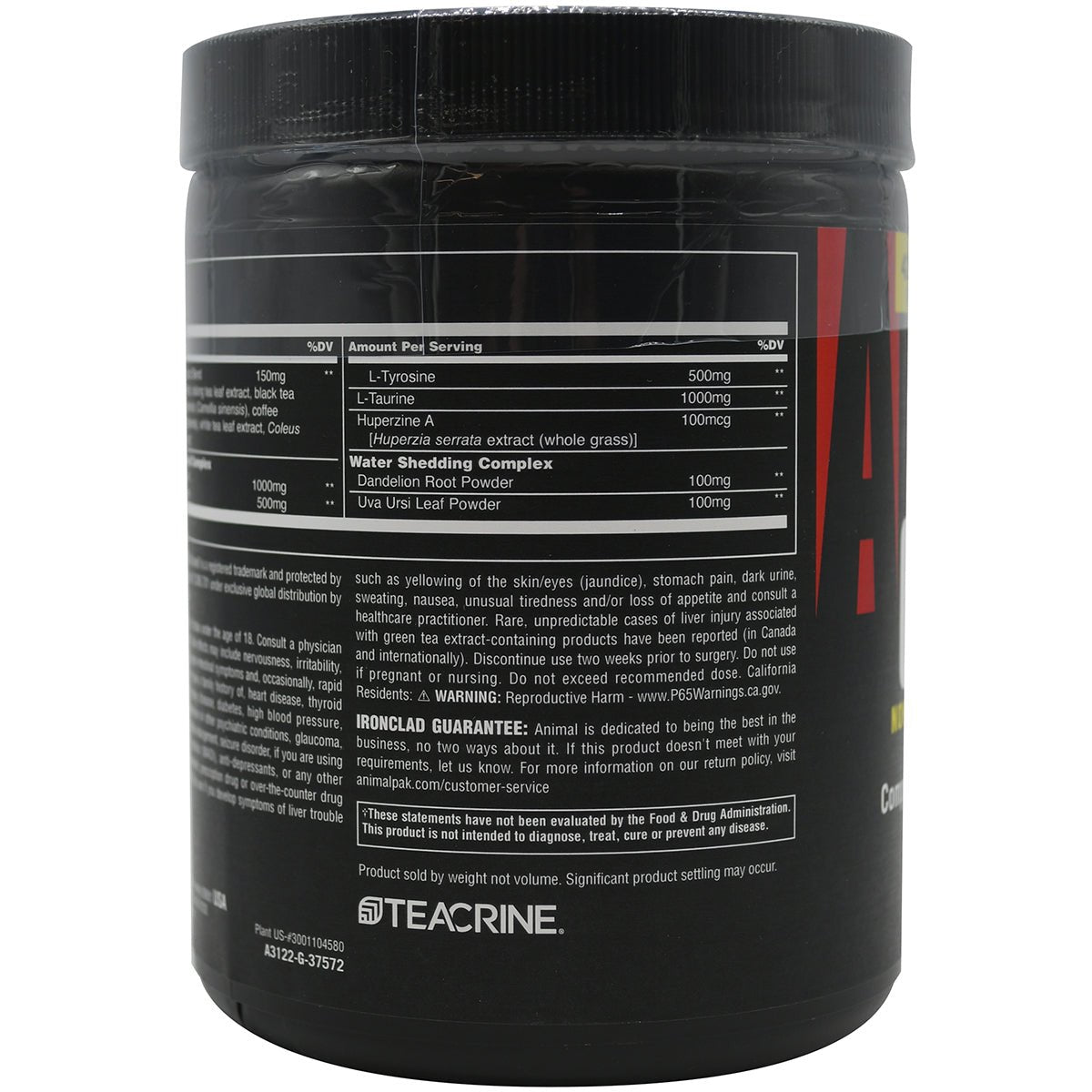 Universal Nutrition Animal Cuts Non - Stimulant Powder Dietary Supplement - Forza Sports