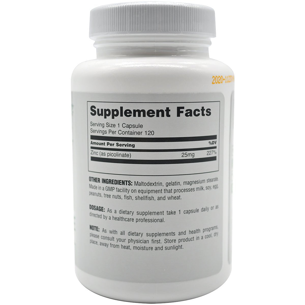Universal Nutrition Zinc Picolinate Dietary Supplement - 120 Capsules - Forza Sports
