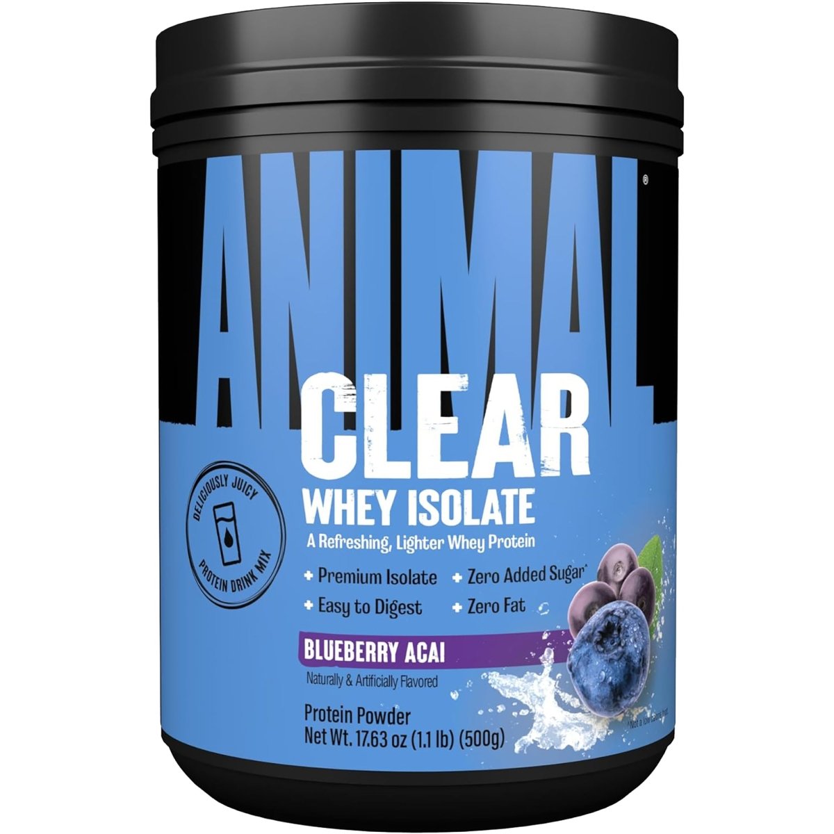 Universal 1.1 lb Animal Clear Whey Isolate Protein Powder