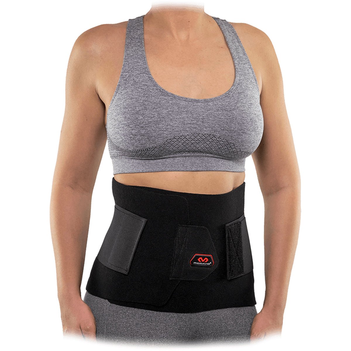 McDavid Adult TrimTech Waist Trimmer Belt with Core Support - Black - Forza Sports