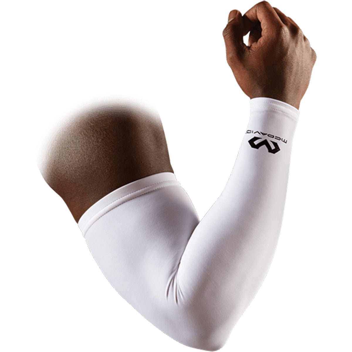 McDavid Adult Compression Arm Sleeve - White - Forza Sports